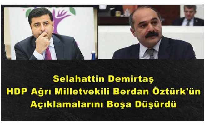 Demirtaş Ağrı Milletvekilini Boşa Düşürdü