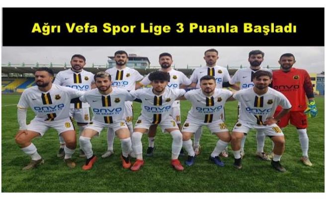 Ağrı Vefa Spor BAL 'da 3 Puanla Başladı