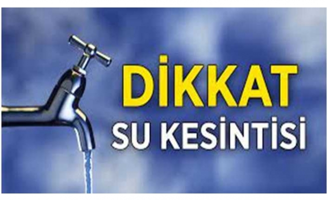 Dikkat ! Ağrı da Su Kesintisi Yaşanacak