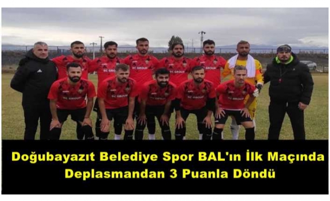 Doğubayazıt Belediye Spor Fırtına Gibi Başladı