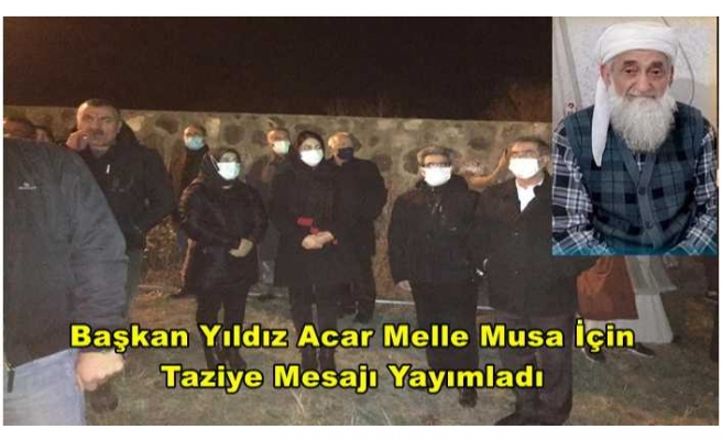 Yıldız Acar'dan Taziye Mesajı