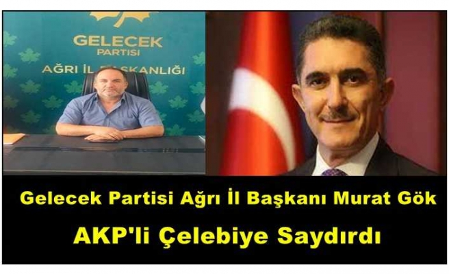 Ağrı Gelecek Partisi İl Başkanı Gök ,Çelebiye Fena Yüklendi