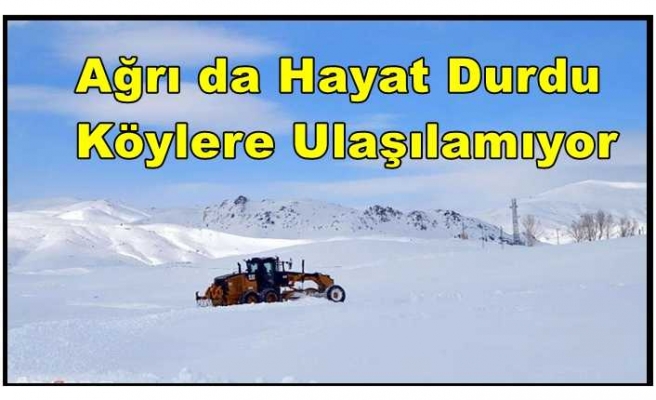 Ağrı'da Beyaz Esaret ''489 Köye Ulaşılamıyor ''