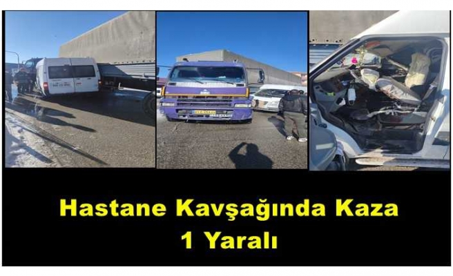 Ağrı da Yaşanan Trafik Kazasında 1 Kişi Yaralandı