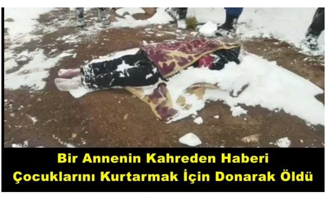 Anne 2 Çocuğunu Kurtarmak İçin Donarak Öldü