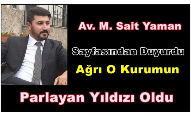 Ağrılı İsimler O kurumun Gözdesi Oldu