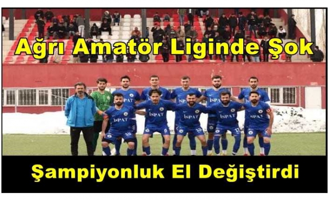 Futbol tarihinde bir ilk yaşandı ‘’ Ağrı Amatörde Lider Takım Ligden Çekildi ‘’