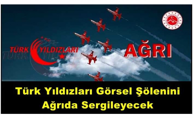 Türk Yıldızları Ağrı Semalarında Gösteriye Hazırlanıyor