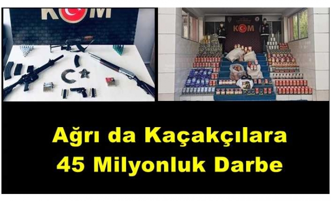 Ağrı'da Kaçakçılara 45 Milyonluk Darbe