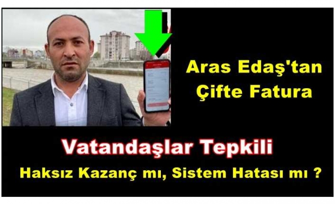 Ağrıda vatandaşlar elektrik dağıtım şirketinin çifte faturasına isyan etti