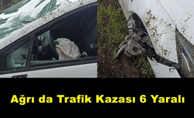 Gün İçinde Ağrıda yaşanan 2. kazada 6 kişi yaralandı