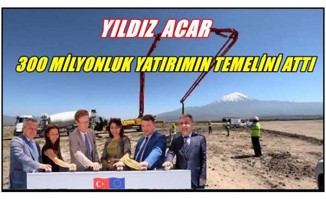 Ağrı'da 300 Milyonluk Projenin Temeli Törenle Atıldı