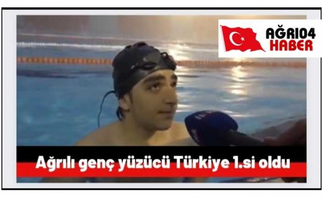 Engelli Yüzmede Ağrılı Sporcu Türkiye Şampiyonu Oldu