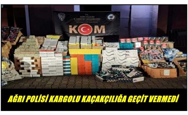 Ağrı Polisi kargolu kaçakçılığa geçit vermedi