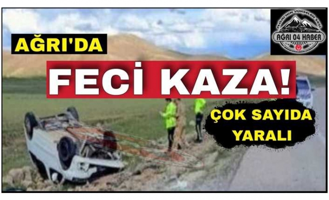 Ağrı da trafik kazası 11 yaralı