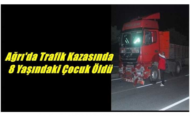 Ağrı'da yaşanan trafik kazasında 8 yaşındaki çocuk hayatını kaybetti