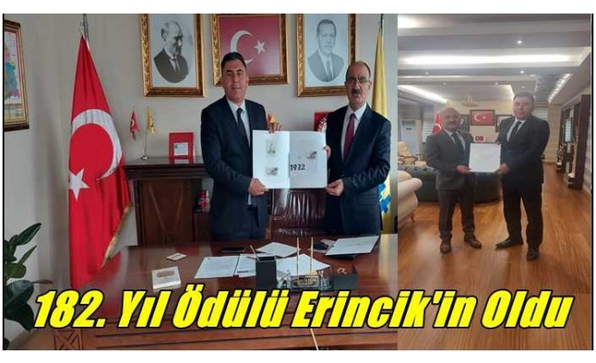 Ağrı'da 182. Yıl Ödülü Vehap Erincik'in