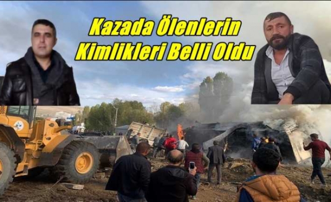 Ağrı'da ki Kazada Ölenlerin Kimlikleri Belli Oldu