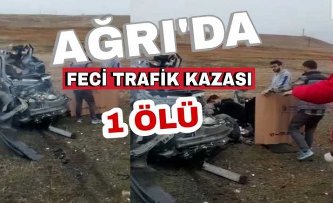 Ağrıda yaşanan kazada bir kişi öldü