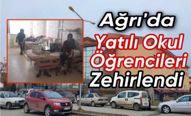 Ağrıda yatılı okul öğrencileri yemekten zehirlendi