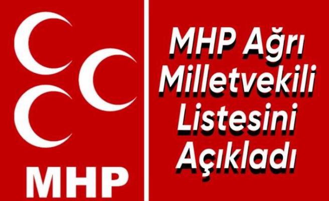 MHP Ağrı Milletvekili Adaylarını Açıkladı