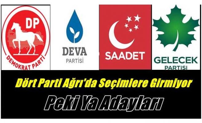 Millet ittifakı Ağrı da Fermuar Listemi Yapacak