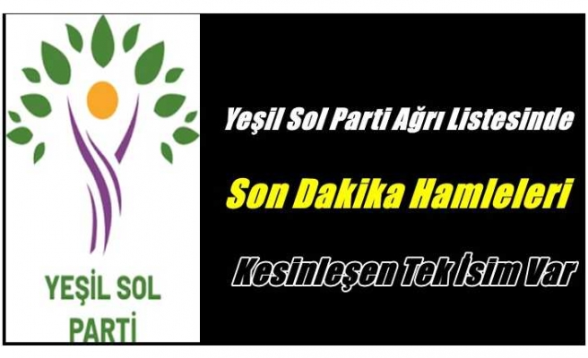 Yeşil Sol Parti Listelerinde Belirsizlik Devam Ediyor