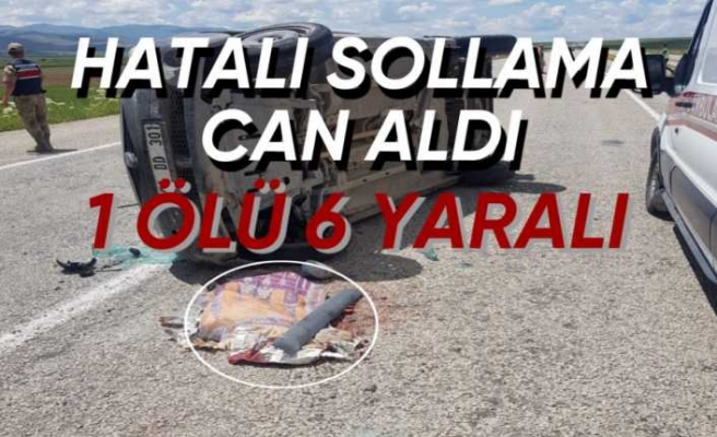 Ağrı'da Hatalı Sollama Can Aldı 1 Ölü 6 Yaralı