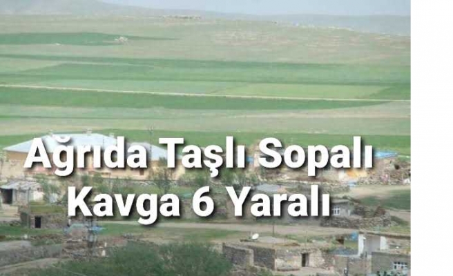 Ağrı da arazi kavgası 6 yaralı