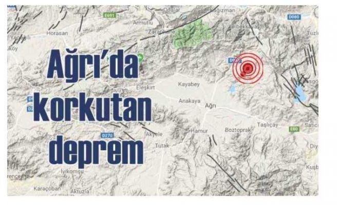 Ağrıda korkutan deprem