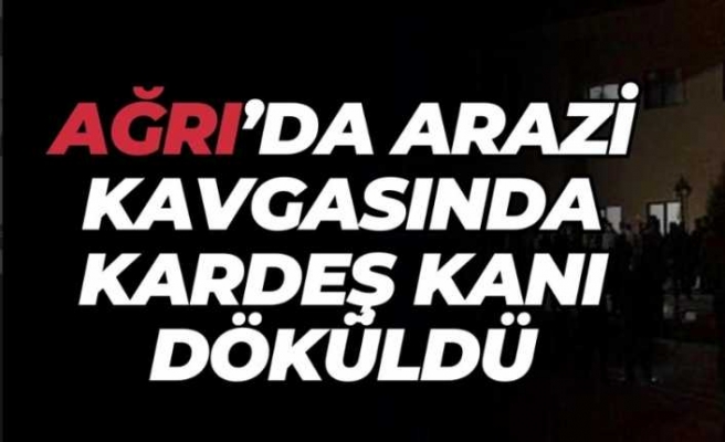 Ağrı'da kardeşler arasına arazi davası girdi 1 yaralı