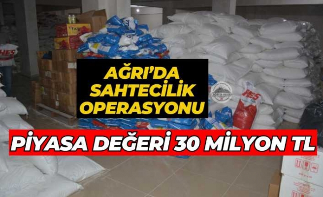 Ağrı'da Sahtecilik Operasyonu '' Değeri Tam 30 Milyon''