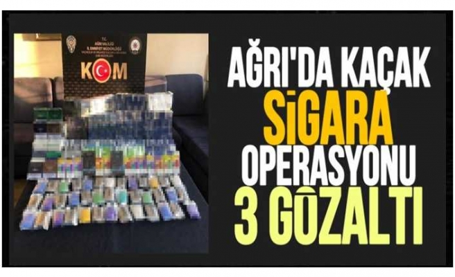 Ağrı'da Sigara Kaçakçılarına Darbe