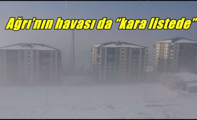 Ağrı’nın havası da “kara listede”