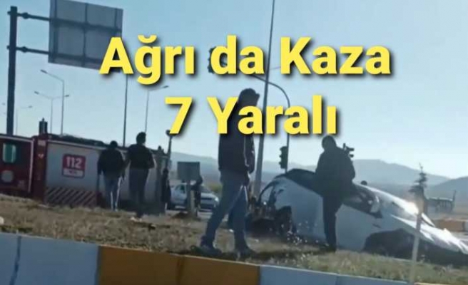 Ağrı'daTrafik Kazası 7 Yaralı