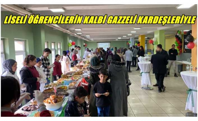 AĞRI'DA LİSELİ ÖĞRENCİLERİN KALBİ GAZZELİ KARDEŞLERİYLE  ATIYOR