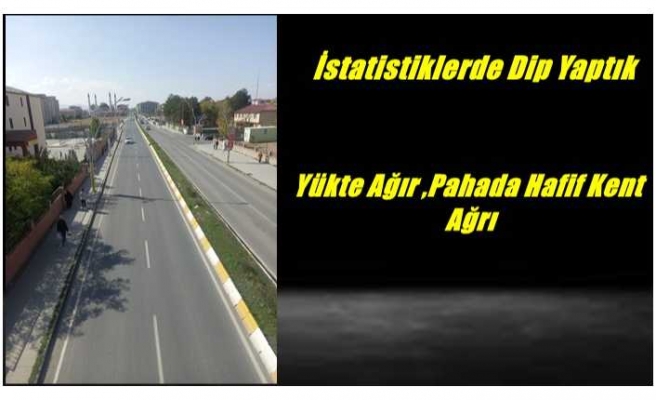 Yükte Ağrı,Pahada Hafif Kent; Ağrı