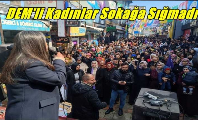 Ağrı'da DEM'li Kadınlar Sokağa Sığmadı