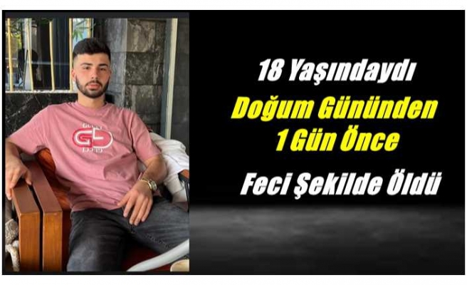 18 Yaşındaki Ağrılı Genç Doğum Gününden Bir Gün Önce Feci Şekilde Hayatı Kaybetti