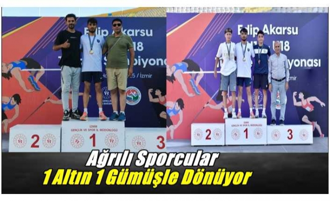 Ağrı Atletizm Takımı Türkiye Şampiyonasından 1 Altın 1 Gümüşle Dönüyor