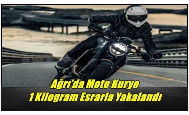 Ağrı’da Moto Kurye 1 Kilogram Esrarla Yakalandı