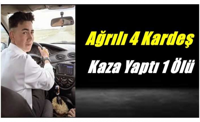Ağrılı Aile Kaza Yaptı 1 Ölü 3 Yaralı