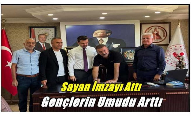 Başkan Sayan İmzayı Attı ,Tutaklı Gençlerin Umudu Arttı