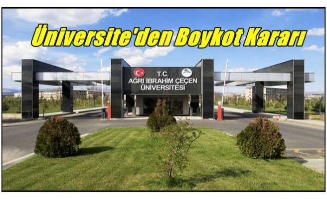 Ağrı İbrahim Çeçen Üniversitesi'nde Boykot