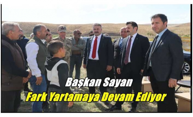 Başkan Sayan'dan Üreticiye Destek