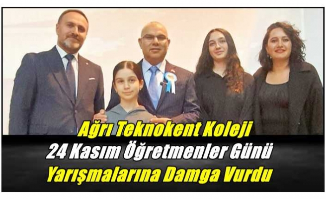 Ağrı Teknokent Koleji, 24 Kasım Öğretmenler Günü Yarışmalarına Damga Vurdu