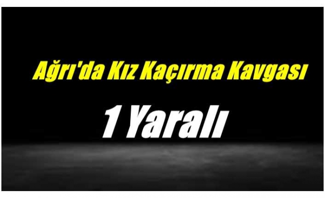 Ağrı'da Kız Kaçırma Kavgası 1 Yaralı