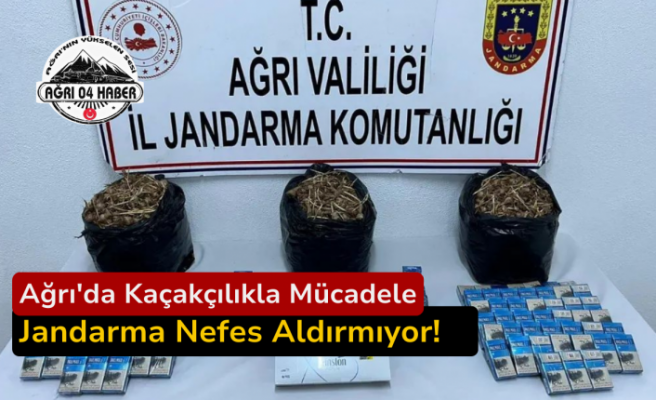 Ağrı'da Kaçakçılıkla Mücadele: Jandarma Nefes Aldırmıyor!