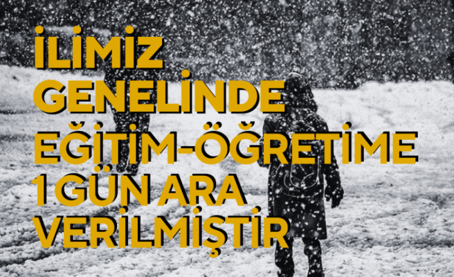 Ağrı'da Okullar 1 Gün Tatil Edildi