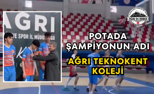 Potada Şampiyonun Adı Ağrı Teknokent Koleji